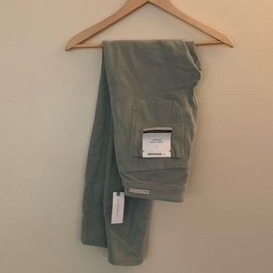 Anthropologie corduroy pants in mint green